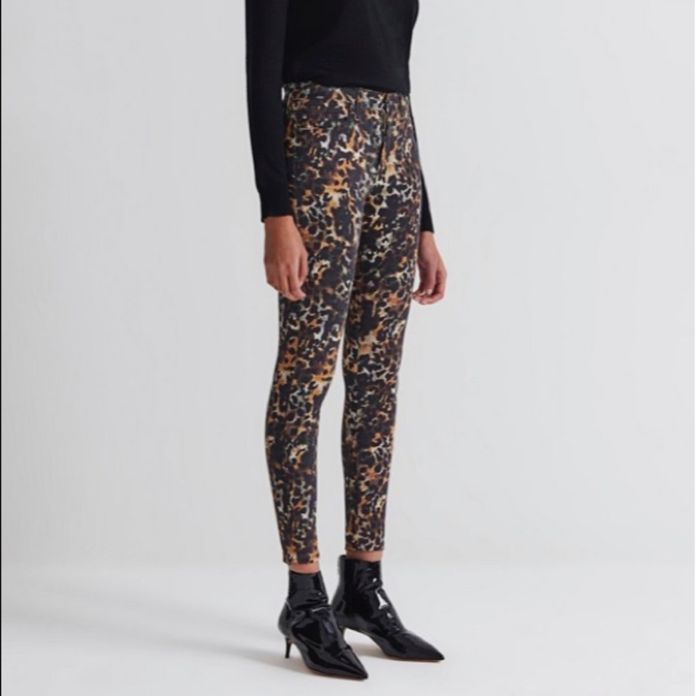 AG The Farrah High Rise Skinny Ankle Untamed Camo